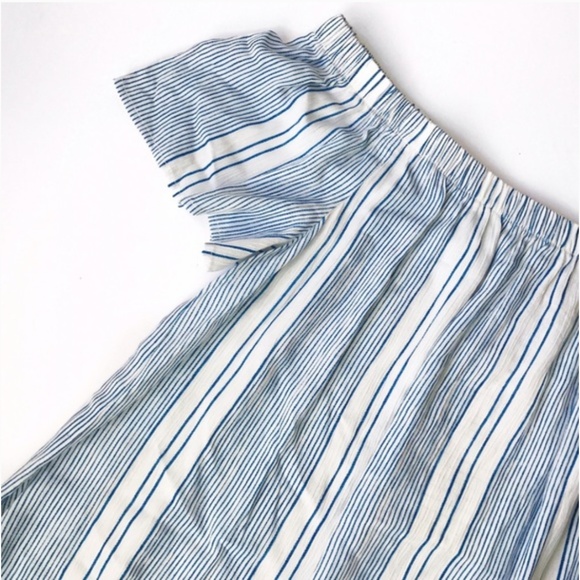 bobeau Tops - Bobeau Off the Shoulder Striped Top